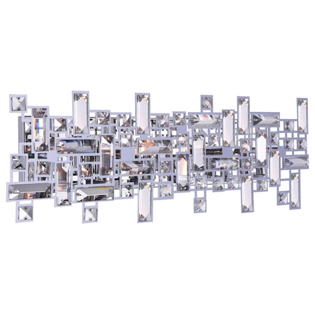 6 Light Vanity Light With Chrome Finish